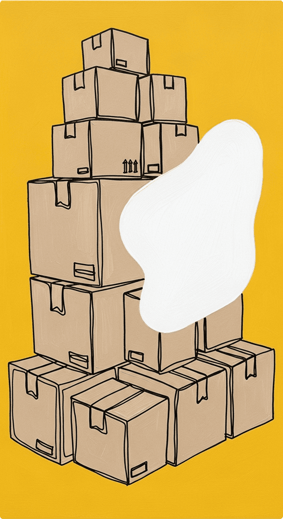 HTS classification FAQ illustrated with shipping boxes and trade documentation
