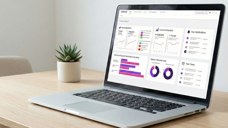 Modern dashboard interface